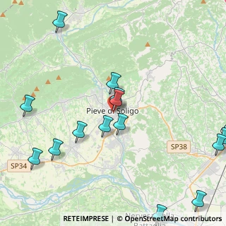 Mappa Piazzetta San Marco, 31053 Pieve di Soligo TV, Italia (5.645)