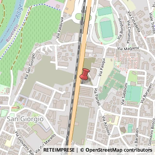 Mappa Via Parteli, 29, 38068 Rovereto, Trento (Trentino-Alto Adige)