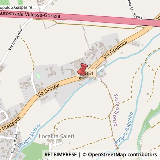 Mappa Via Gorizia, 44, 34072 Gradisca d'Isonzo, Gorizia (Friuli-Venezia Giulia)