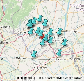 Mappa Via Umberto Badanai, 33082 Azzano decimo PN, Italia (10.2815)