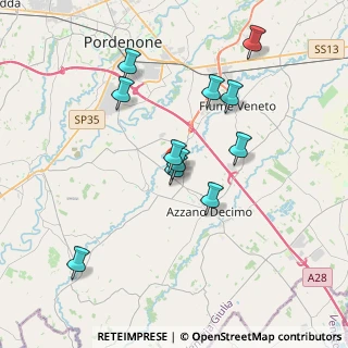Mappa Via Umberto Badanai, 33082 Azzano decimo PN, Italia (3.39455)