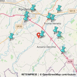 Mappa Via Umberto Badanai, 33082 Azzano decimo PN, Italia (4.81091)