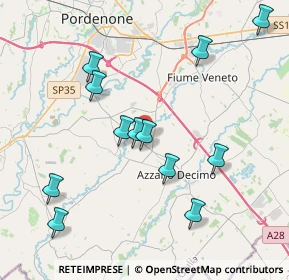 Mappa Via Umberto Badanai, 33082 Azzano decimo PN, Italia (4.09333)