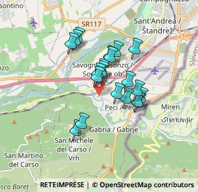 Mappa Via Malnišče, 34070 Savogna D'Isonzo GO, Italia (1.301)