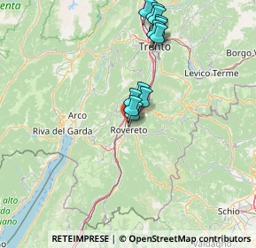 Mappa Via Emilio Chiocchetti, 38068 Rovereto TN, Italia (13.10333)