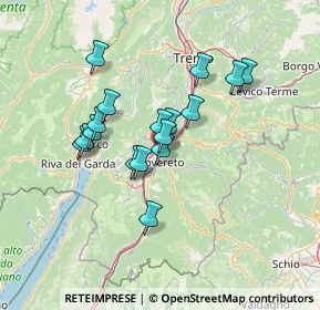 Mappa Via Emilio Chiocchetti, 38068 Rovereto TN, Italia (10.97235)