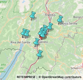 Mappa Via Emilio Chiocchetti, 38068 Rovereto TN, Italia (8.425)