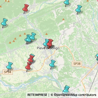 Mappa Via Chisini, 31053 Pieve di Soligo TV, Italia (5.7175)