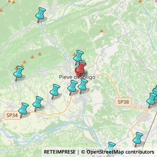Mappa Via Chisini, 31053 Pieve di Soligo TV, Italia (5.6425)