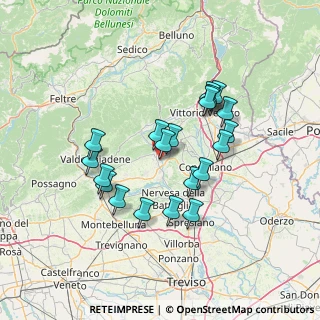 Mappa Via Chisini, 31053 Pieve di Soligo TV, Italia (12.1055)