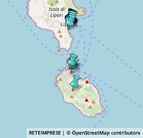 Mappa Spiaggia delle Acque Calde, 98055 Lipari ME, Italia (4.4115)