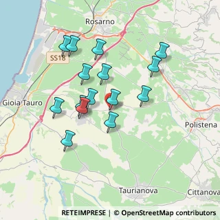 Mappa CC PORTO D.ULIVI ST.PROV.LE, 89016 Rizziconi RC, Italia (3.68067)