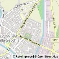 Térkép Concordia sulla Secchia