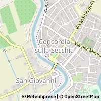 Kaart Concordia sulla Secchia