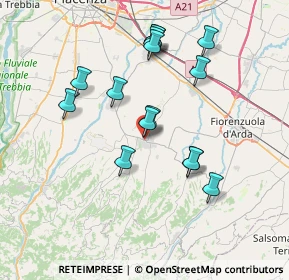 Mappa Via Aldo Moro, 29013 Carpaneto Piacentino PC, Italia (6.96133)