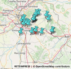 Mappa Via Isolabella, 10046 Poirino TO, Italia (11.7285)