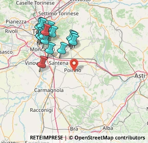 Mappa Via Isolabella, 10046 Poirino TO, Italia (16.37611)