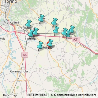 Mappa Via Isolabella, 10046 Poirino TO, Italia (6.63)