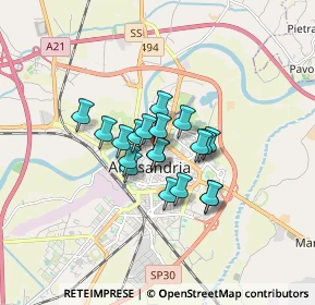 Mappa Via Mazzini, 15100 Alessandria AL, Italia (1.05789)