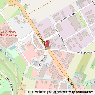 Mappa Via del Commercio, 30, 45030 Occhiobello, Rovigo (Veneto)