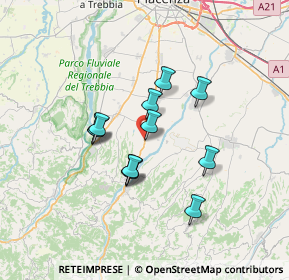 Mappa Via Giosuè Carducci, 29020 Vigolzone PC, Italia (5.4075)