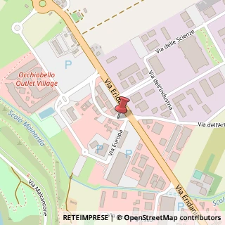 Mappa Via del Commercio, 24, 45030 Occhiobello, Rovigo (Veneto)