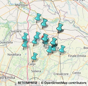 Mappa Via Giacomo Brodolini, 41033 Concordia Sulla Secchia MO, Italia (9.4325)