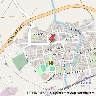 Mappa Via Bruno Pasino, 21, 15029 Solero, Alessandria (Piemonte)