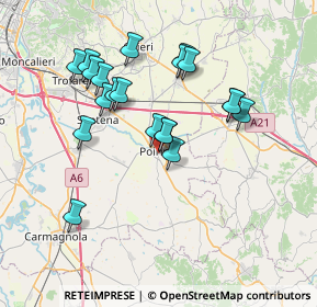 Mappa Via IV Marzo, 10046 Poirino TO, Italia (6.7675)