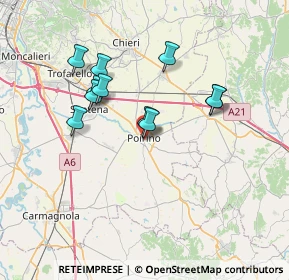 Mappa Via IV Marzo, 10046 Poirino TO, Italia (6.27545)