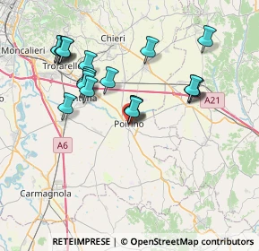 Mappa Via IV Marzo, 10046 Poirino TO, Italia (7.343)