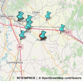 Mappa Via IV Marzo, 10046 Poirino TO, Italia (6.74929)