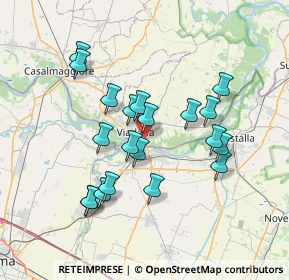 Mappa Via Al Ponte, 46019 Viadana MN, Italia (6.588)