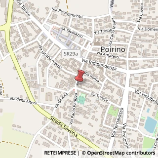 Mappa Via XX Settembre, 35, 10046 Poirino, Torino (Piemonte)