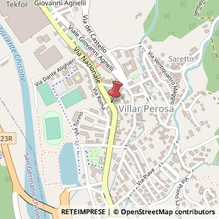Mappa Via Nazionale, 75, 10069 Villar Perosa, Torino (Piemonte)