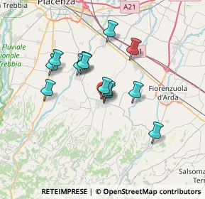 Mappa Via Fratelli Cervi, 29013 Carpaneto Piacentino PC, Italia (5.66538)