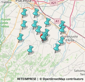 Mappa Via Fratelli Cervi, 29013 Carpaneto Piacentino PC, Italia (5.91067)