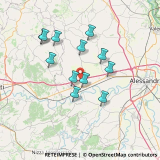 Mappa A21 Torino - Brescia, 15023 Felizzano AL, Italia (6.76667)