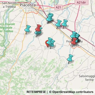 Mappa Via G. C. Rossi, 29013 Carpaneto Piacentino PC, Italia (7.8915)