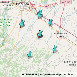Mappa Via G. C. Rossi, 29013 Carpaneto Piacentino PC, Italia (6.69727)