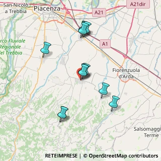Mappa Via G. C. Rossi, 29013 Carpaneto Piacentino PC, Italia (6.8725)