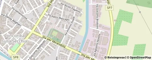 Mappa Concordia sulla Secchia