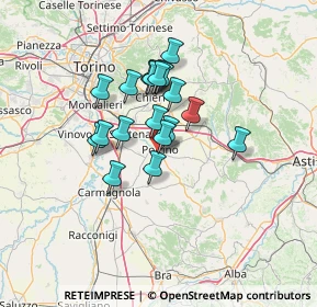 Mappa Via Gen. Giuseppe Thaon di Revel, 10046 Poirino TO, Italia (9.992)