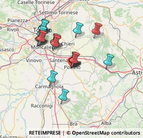 Mappa Via Gen. Giuseppe Thaon di Revel, 10046 Poirino TO, Italia (12.9655)