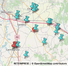 Mappa Via Gen. Giuseppe Thaon di Revel, 10046 Poirino TO, Italia (9.247)