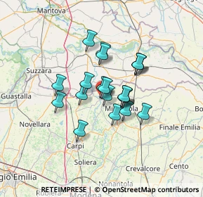 Mappa 41033 Concordia sulla Secchia MO, Italia (9.4205)
