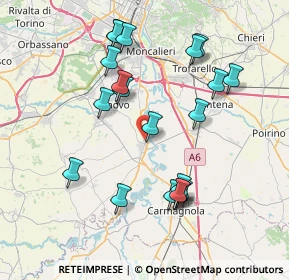 Mappa Via dei Giardini, 10041 Carignano TO, Italia (7.807)