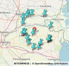 Mappa Via Vallazza, 44034 Copparo FE, Italia (13.6525)