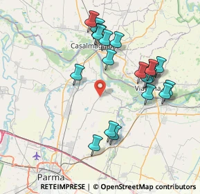 Mappa Strada della Pace, 43058 Mezzani PR, Italia (7.732)