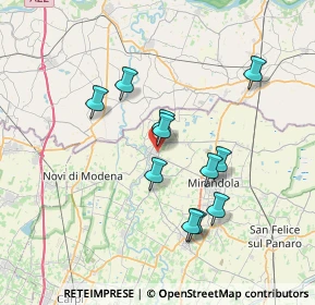 Mappa Via Romagnoli, 41033 Concordia sulla Secchia MO, Italia (6.39182)